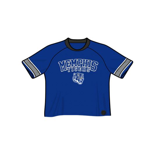 Memphis Tigers Fashion Cropped Football Jersey