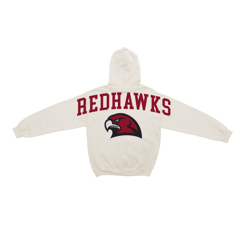 Miami University Redhawks Bone Chenille Pullover Hoodie