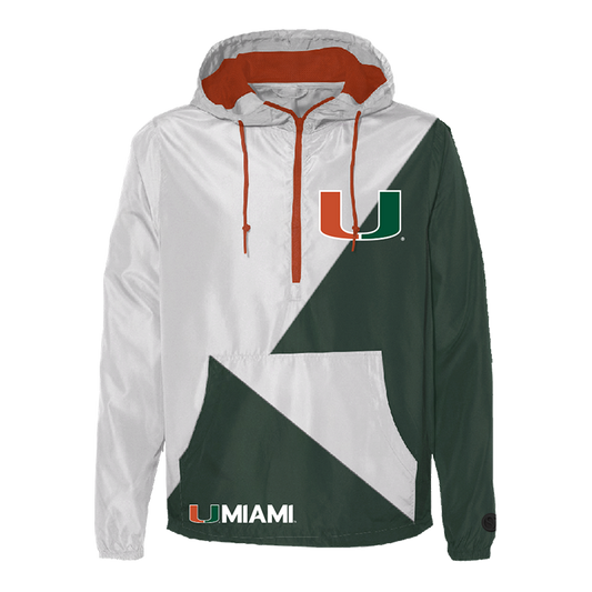 Miami Hurricanes Two Tone Windbreaker