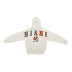 Miami Hurricanes Bone Chenille Pullover Hoodie