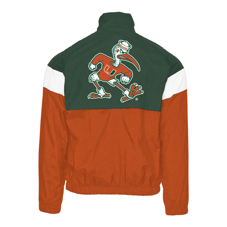 Chaqueta deportiva retro de los Miami Hurricanes