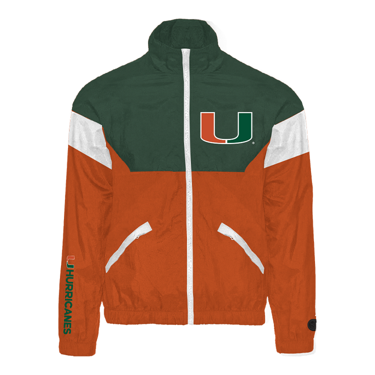 Orange Miami Hurricanes Track Jacket - Official NCAA Licensed Collegiate Apparel