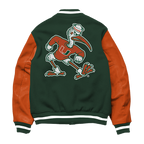 Chaqueta universitaria de los Miami Hurricanes