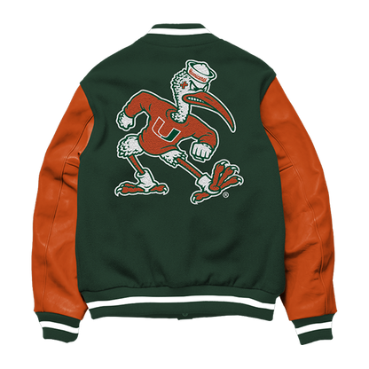 Chaqueta universitaria de los Miami Hurricanes