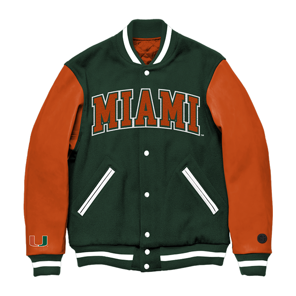 Chaqueta universitaria de los Miami Hurricanes