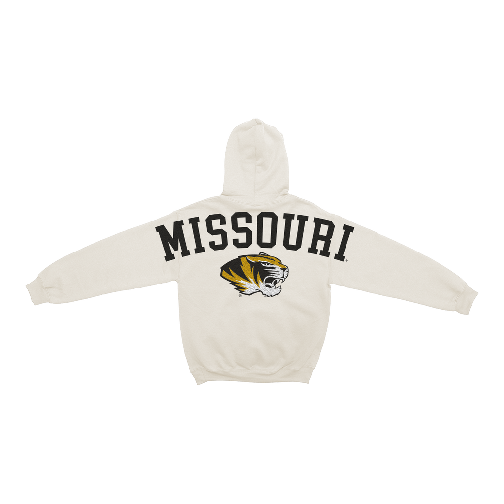 Mizzou Tigers Bone Chenille Pullover Hoodie