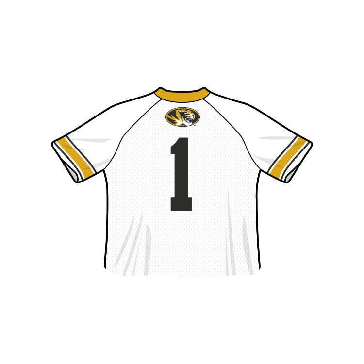 Camiseta de fútbol recortada de moda de los Mizzou Tigers