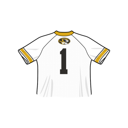 Camiseta de fútbol recortada de moda de los Mizzou Tigers