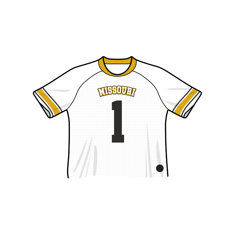 Camiseta de fútbol recortada de moda de los Mizzou Tigers