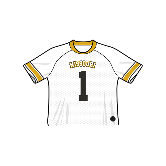 Camiseta de fútbol recortada de moda de los Mizzou Tigers