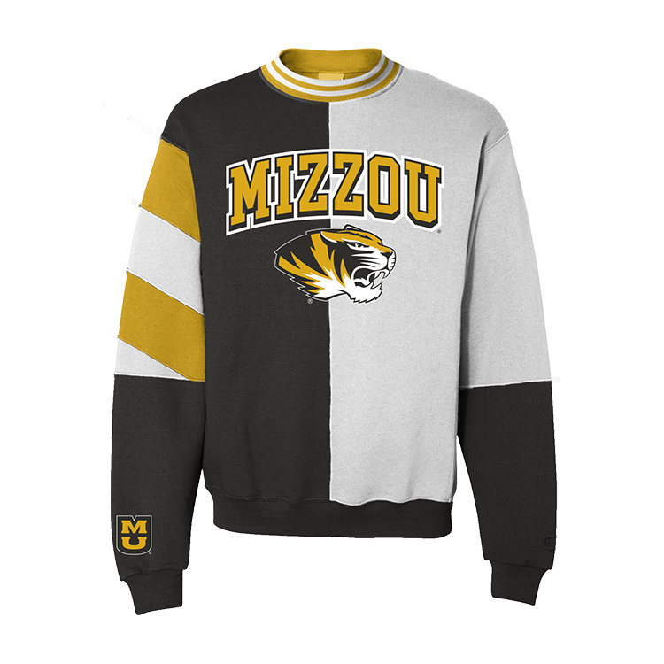 Black Mizzou Tigers Crewneck - Official NCAA Licensed Collegiate Apparel