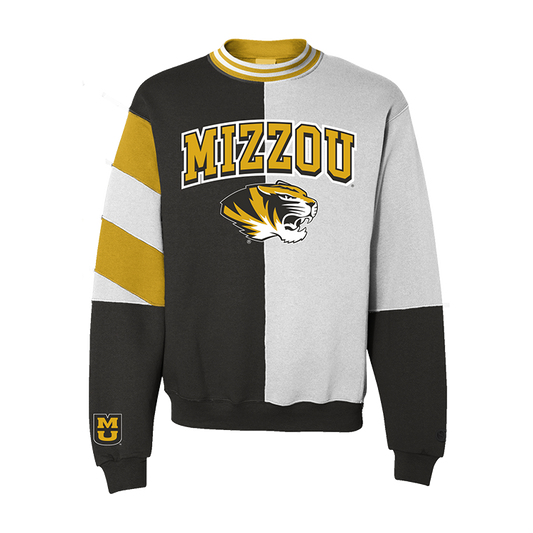 Camiseta de cuello redondo dividida de Mizzou Tigers