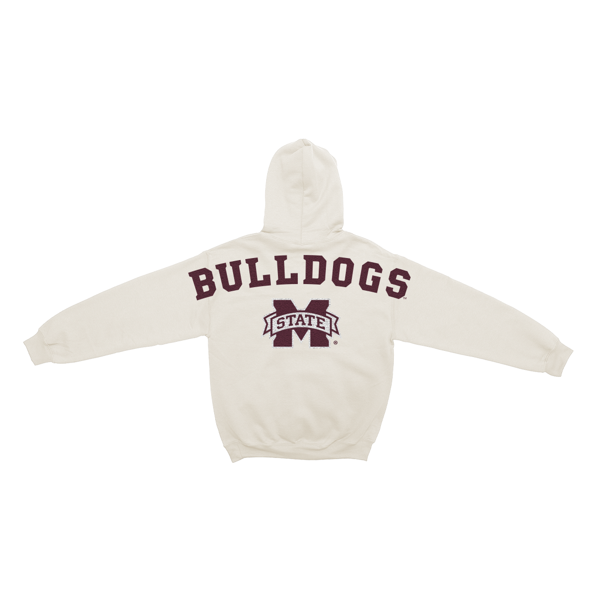 Mississippi State Bulldogs Bone Chenille Pullover Hoodie