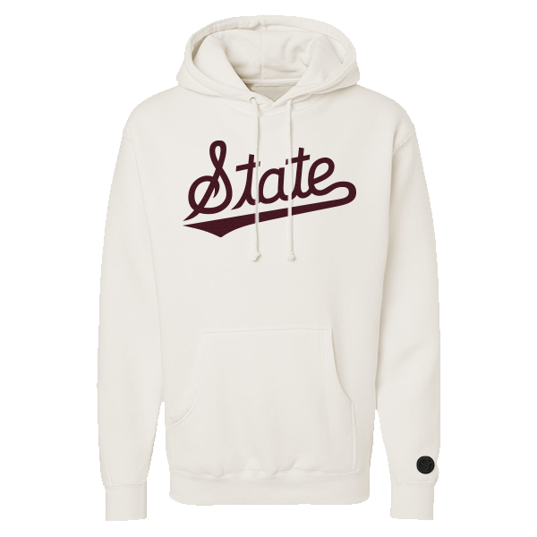 Mississippi State Bulldogs Bone Chenille Pullover Hoodie