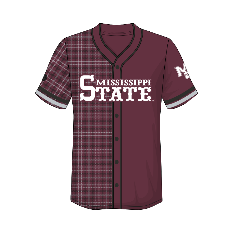 Camiseta de béisbol vintage de los Mississippi State Bulldogs