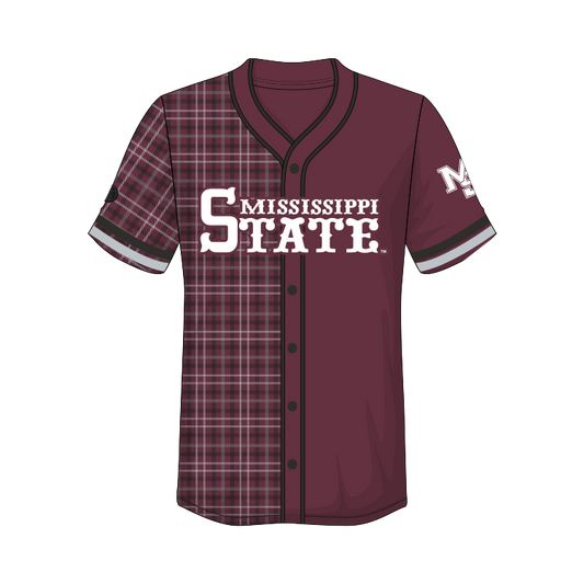Camiseta de béisbol vintage de los Mississippi State Bulldogs