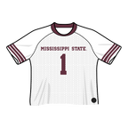 White Mississippi State Bulldogs Football Jersey - Official NCAA Licensed Collegiate Apparel