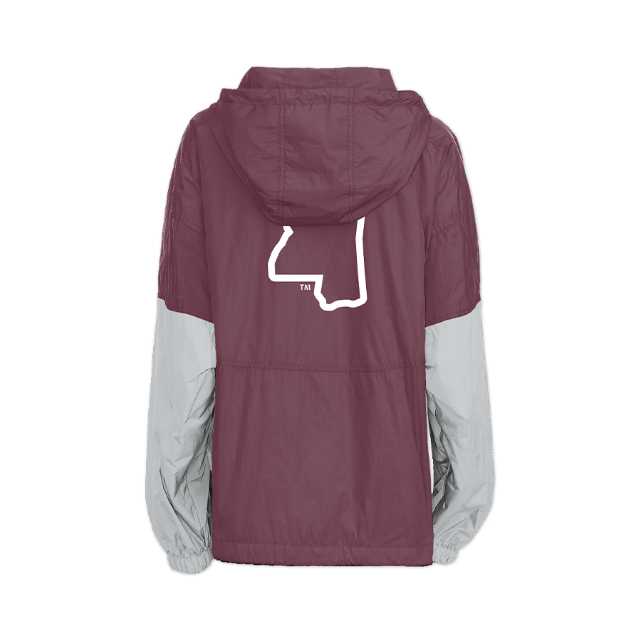 Mississippi State Bulldogs Retro Pullover Windbreaker