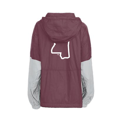 Mississippi State Bulldogs Retro Pullover Windbreaker