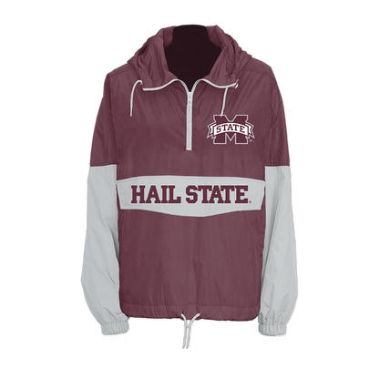 Mississippi State Bulldogs Retro Pullover Windbreaker