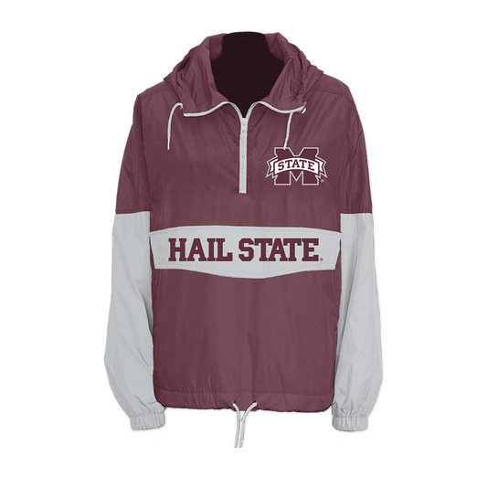 Mississippi State Bulldogs Retro Pullover Windbreaker