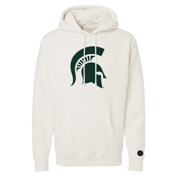 Michigan State Spartans Bone Chenille Pullover Hoodie
