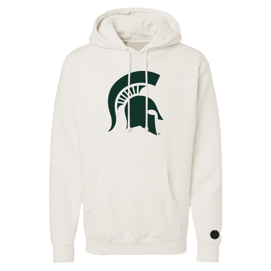 Michigan State Spartans Bone Chenille Pullover Hoodie