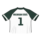 Camiseta de fútbol recortada de los Spartans de Michigan State