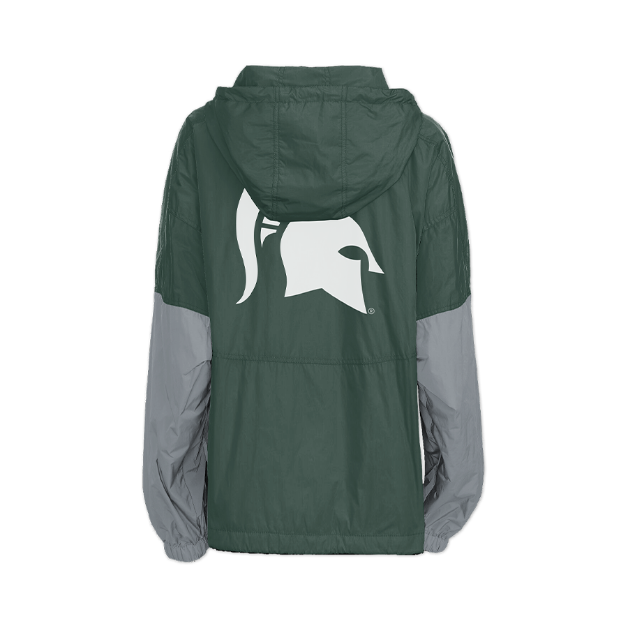 Chaqueta cortavientos retro de los Spartans de Michigan State