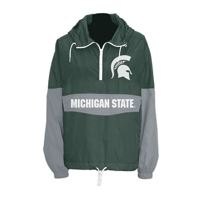 Michigan State Spartans Retro Pullover Windbreaker