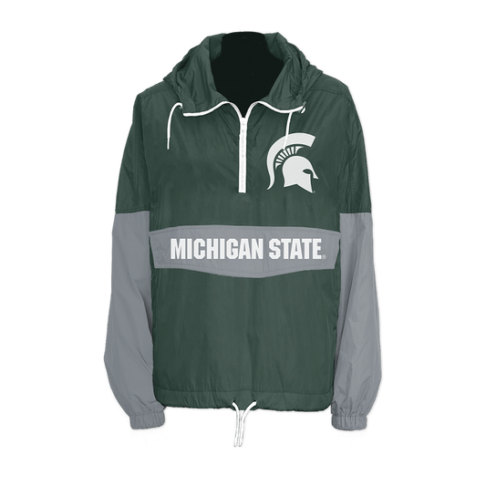 Michigan State Spartans Retro Pullover Windbreaker