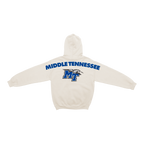 MTSU Blue Raiders Bone Chenille Pullover Hoodie