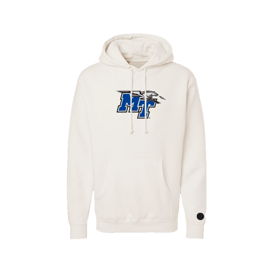 MTSU Blue Raiders Bone Chenille Pullover Hoodie