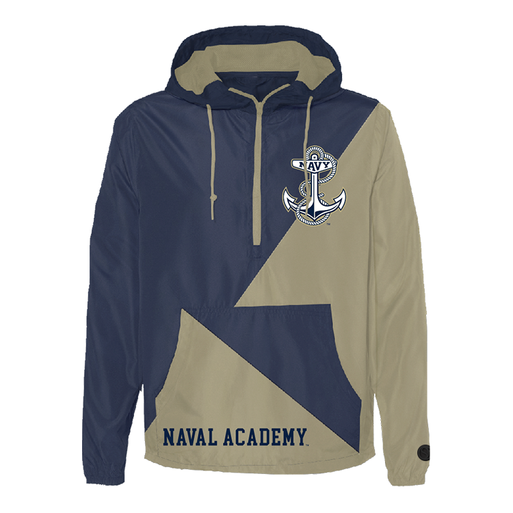 Geometric; blue; navy Navy Midshipmen Windbreaker - Official NCAA Licensed Collegiate Apparel