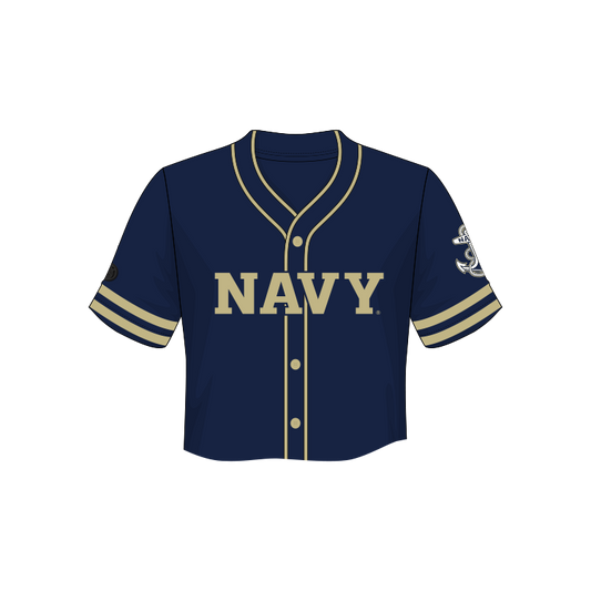 Camiseta de béisbol corta de moda de los guardiamarinas de la Armada