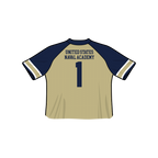 Camiseta de fútbol corta de moda de los Navy Midshipmen