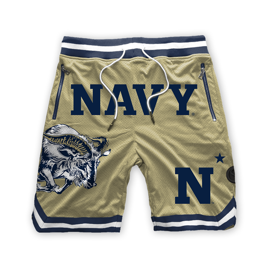 Pantalones cortos de malla de poliéster de los guardiamarinas de la Armada