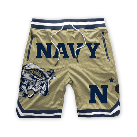 Pantalones cortos de malla de poliéster de los guardiamarinas de la Armada