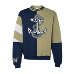 Navy Midshipmen Split Crewneck