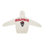 North Carolina State Wolfpack Bone Chenille Pullover Hoodie