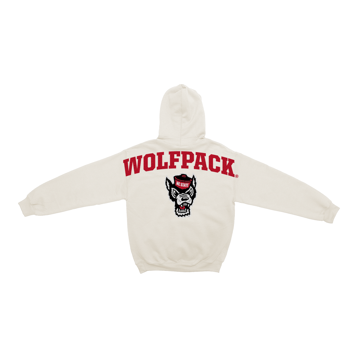 North Carolina State Wolfpack Bone Chenille Pullover Hoodie