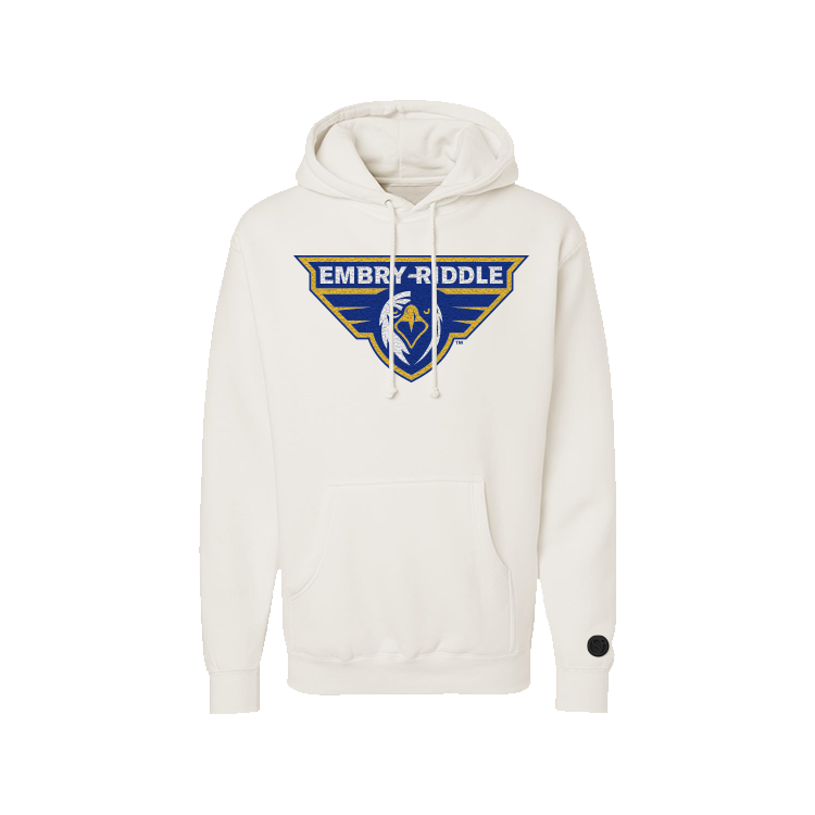 Embry-Riddle Aeronautical University Eagles Bone Chenille Pullover Hoodie
