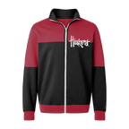 Nebraska Cornhuskers Color Block Full Zip Sweatshirt.