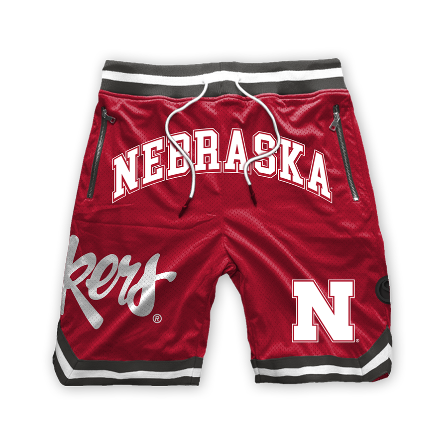 Nebraska Cornhuskers Poly Mesh Shorts.
