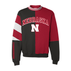 Nebraska Cornhuskers Split Crewneck.