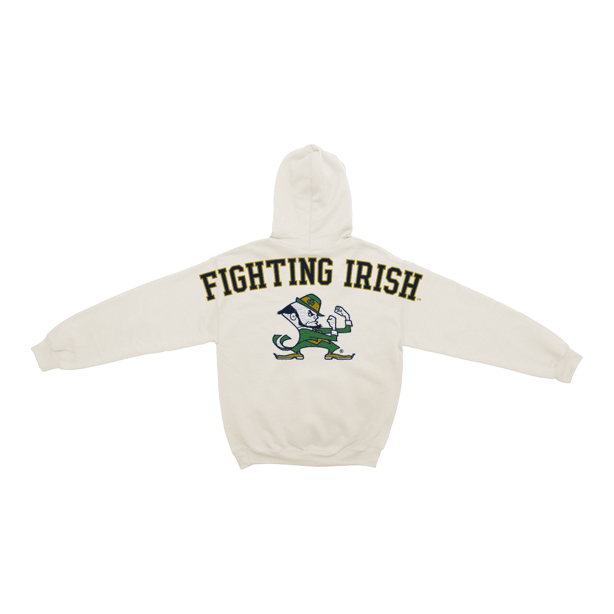Notre Dame Fighting Irish Bone Chenille Pullover Hoodie