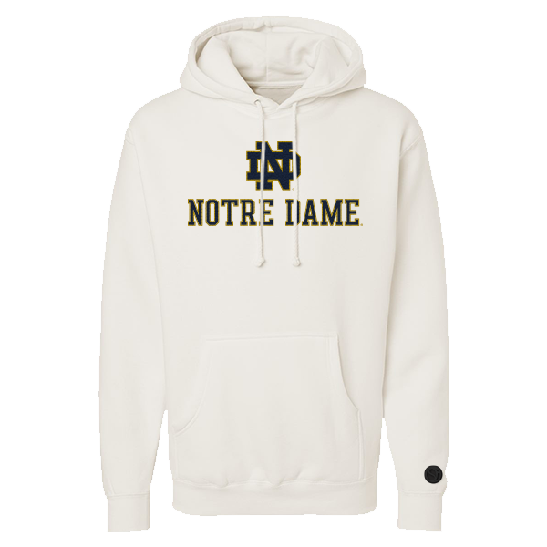 Notre Dame Fighting Irish Bone Chenille Pullover Hoodie
