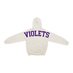 New York University Violets Bone Chenille Pullover Hoodie