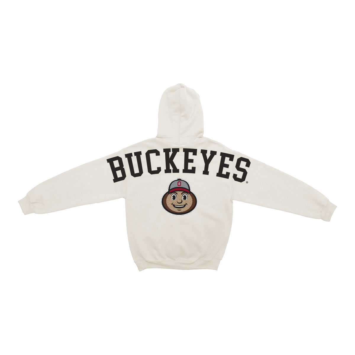 Ohio State Buckeyes Bone Chenille Pullover Hoodie