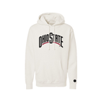 Ohio State Buckeyes Bone Chenille Pullover Hoodie
